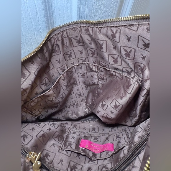 Playboy Bunny-Vintage 90s Shoulder Bag Y2K Logo Purse Handbag Retro Streetwear - Picture 11 of 11